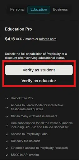 Perplexity Student Account Perplexity Student Account